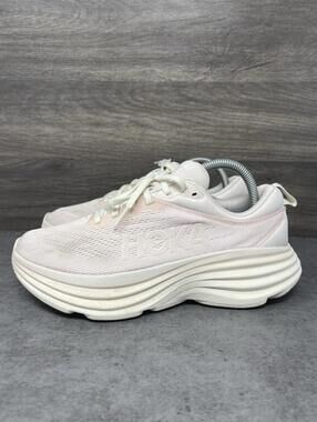 HOKA Bondi 8 Running Shoes Womens Size 8 Cosmic Pearl One One